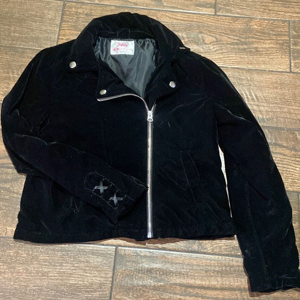 Justice Girl Junior Velvet Jacket Size 18-20
